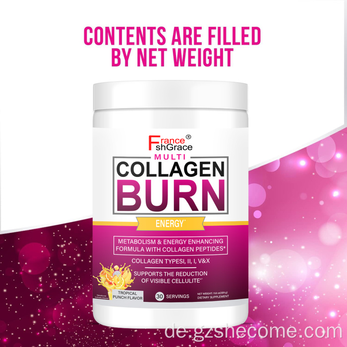 Organische hydrolysierte Kollagen -Multi -Kollagen -Peptidepulver